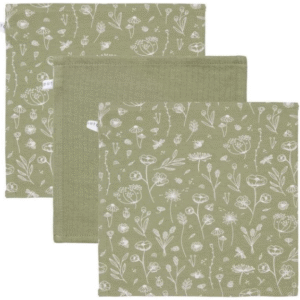 Little Dutch Monddoekjes Wild Flowers Olive Pure Olive