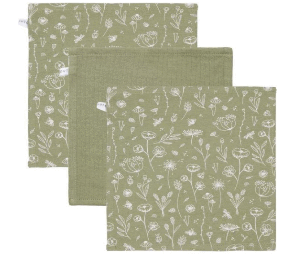Little Dutch Monddoekjes Wild Flowers Olive Pure Olive