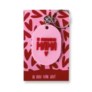 Sleutelhanger ovaal - Super mama (4)