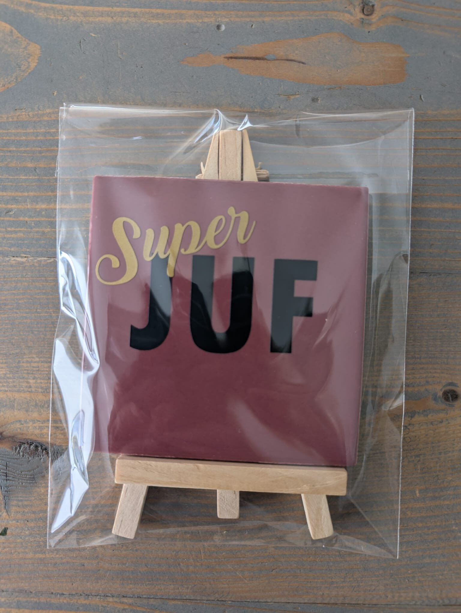 Tegeltje Juf met naam (1)