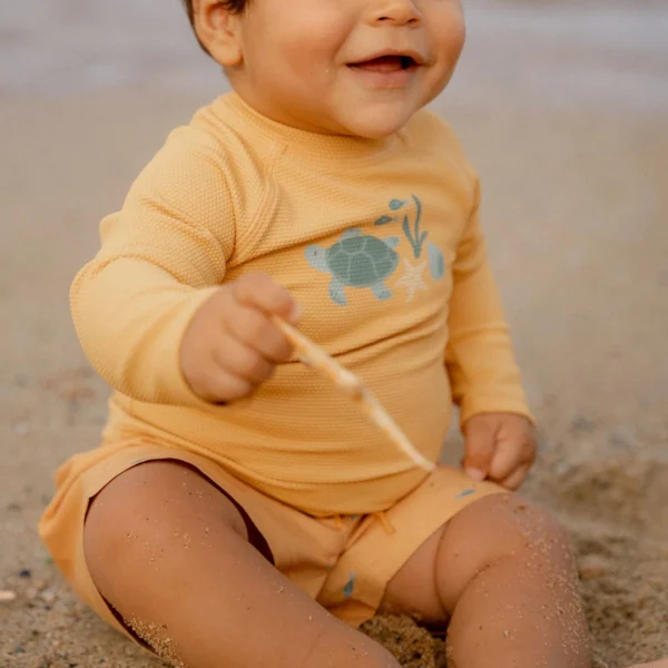 Zwemshort - Geel - Seashells and Stripes (3)