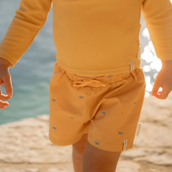 Zwemshort - Geel - Seashells and Stripes (4)