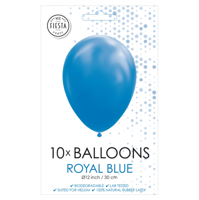 Ballonnen Koninklijk Blauw, 30cm, 10st (2)