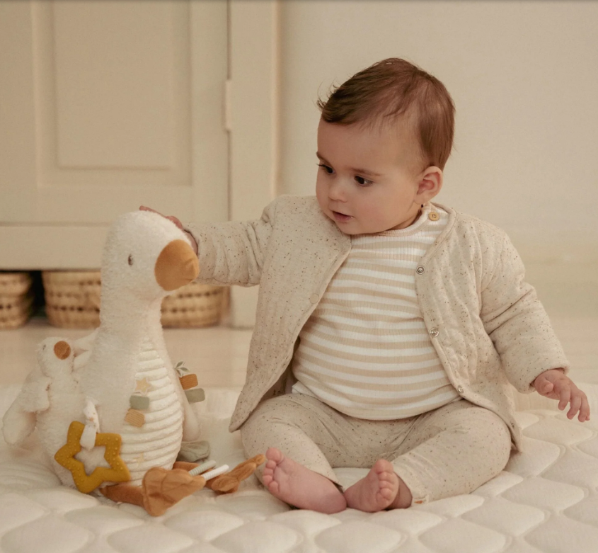 Little Dutch Activiteitenknuffel Gans - Wit - Little Goose