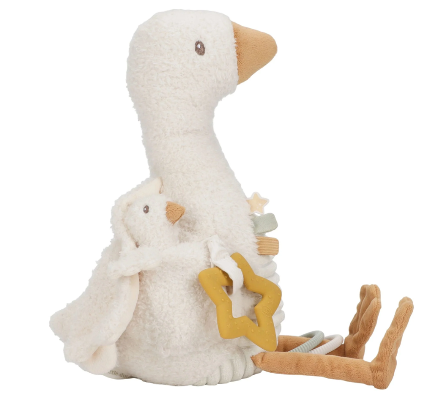 Little Dutch Activiteitenknuffel Gans - Wit - Little Goose