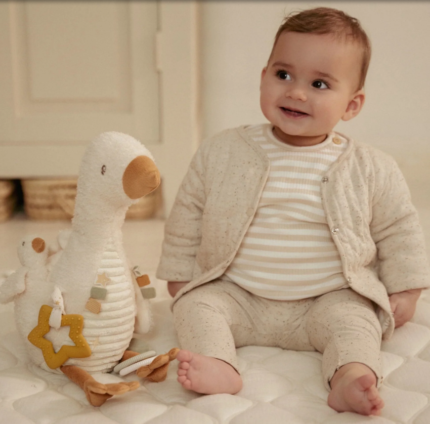 Little Dutch Activiteitenknuffel Gans - Wit - Little Goose