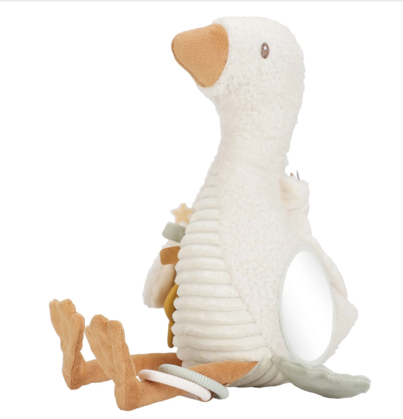 Little Dutch Activiteitenknuffel Gans - Wit - Little Goose