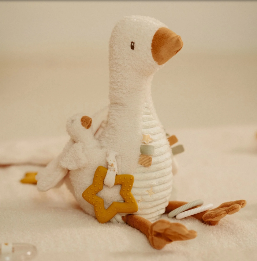 Little Dutch Activiteitenknuffel Gans - Wit - Little Goose