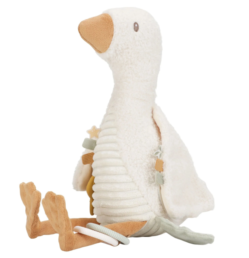 Little Dutch Activiteitenknuffel Gans - Wit - Little Goose