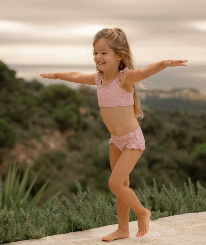 Little Dutch Bikini - Roze - Sunny Flowers maat 62/68