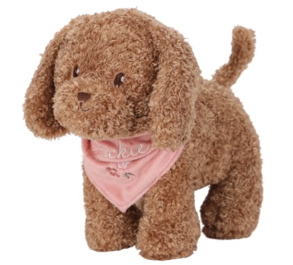 Little Dutch Knuffelhond in tas – Roze