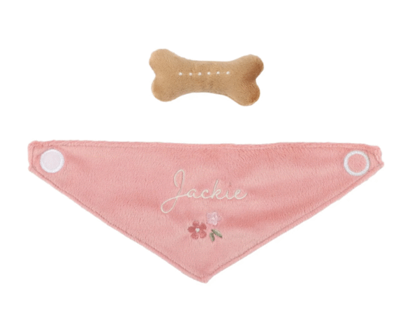 Little Dutch Knuffelhond in tas – Roze