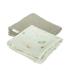 Little Dutch Swaddle - Groen - Maat 70 cm - Little Farm