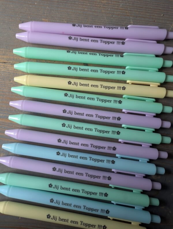 Pen– Jij bent een Topper - diverse kleuren - Afbeelding 4