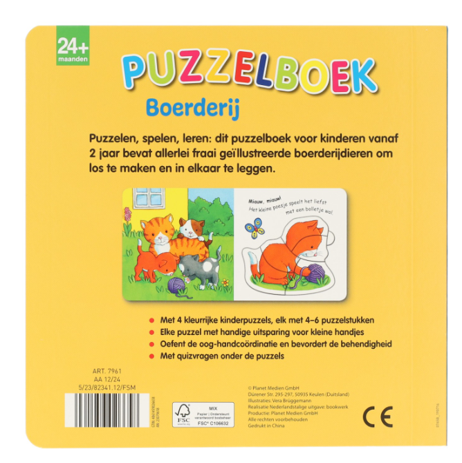 Puzzelboek boerderij