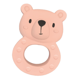 SES Tiny Talents Bijtspeeltje Bo Beer - 100% Natuurrubber (1)