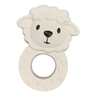 SES Tiny Talents Bijtspeeltje Sam Schaap - 100% Natuurrubber (1)