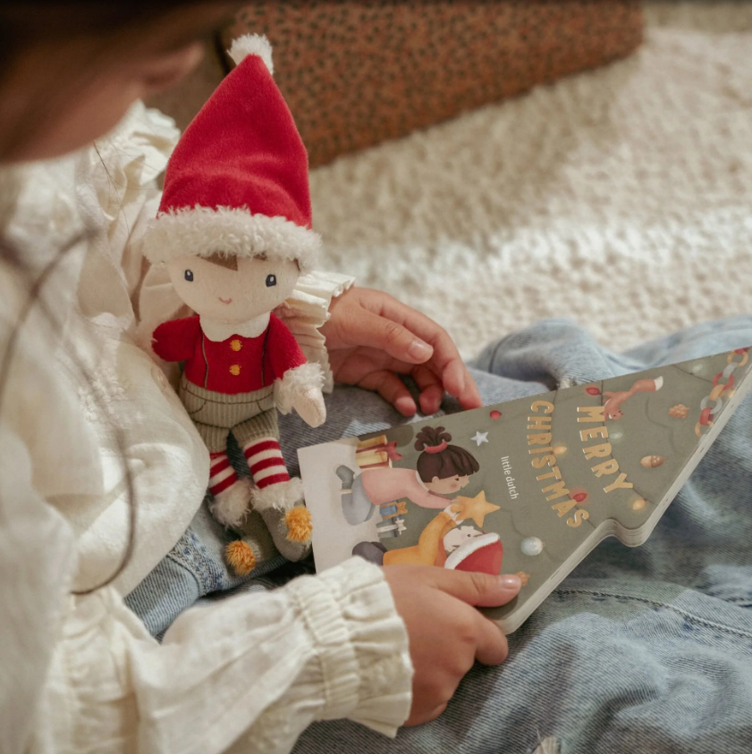Little Dutch Kerstboek met knuffel Jim - Giftset