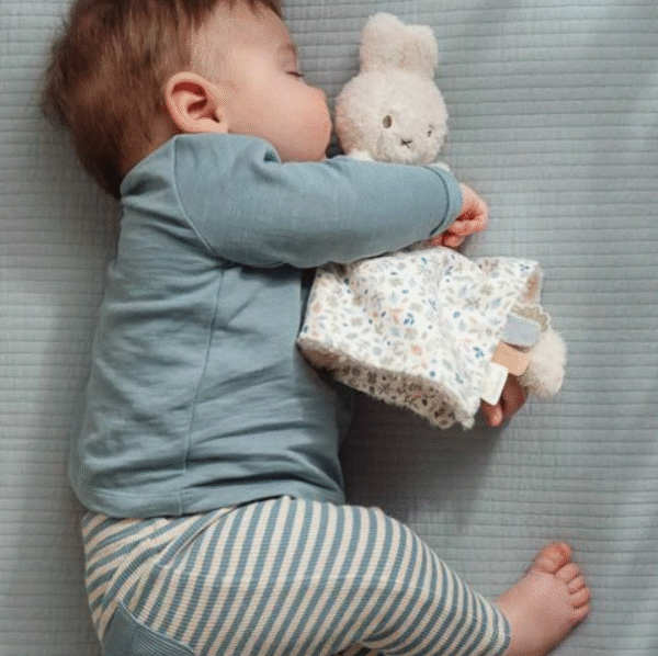 Little Dutch nijntje knuffeldoekje - Blauw - Lucky Leaves - Afbeelding 4