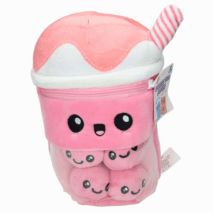 Plush and Play Bubble Tea Knuffel Roze