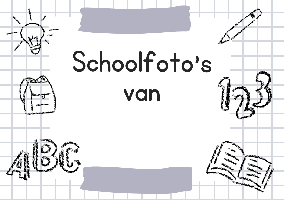Schoolfotoboek met Naam