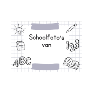 Schoolfotoboek met naam