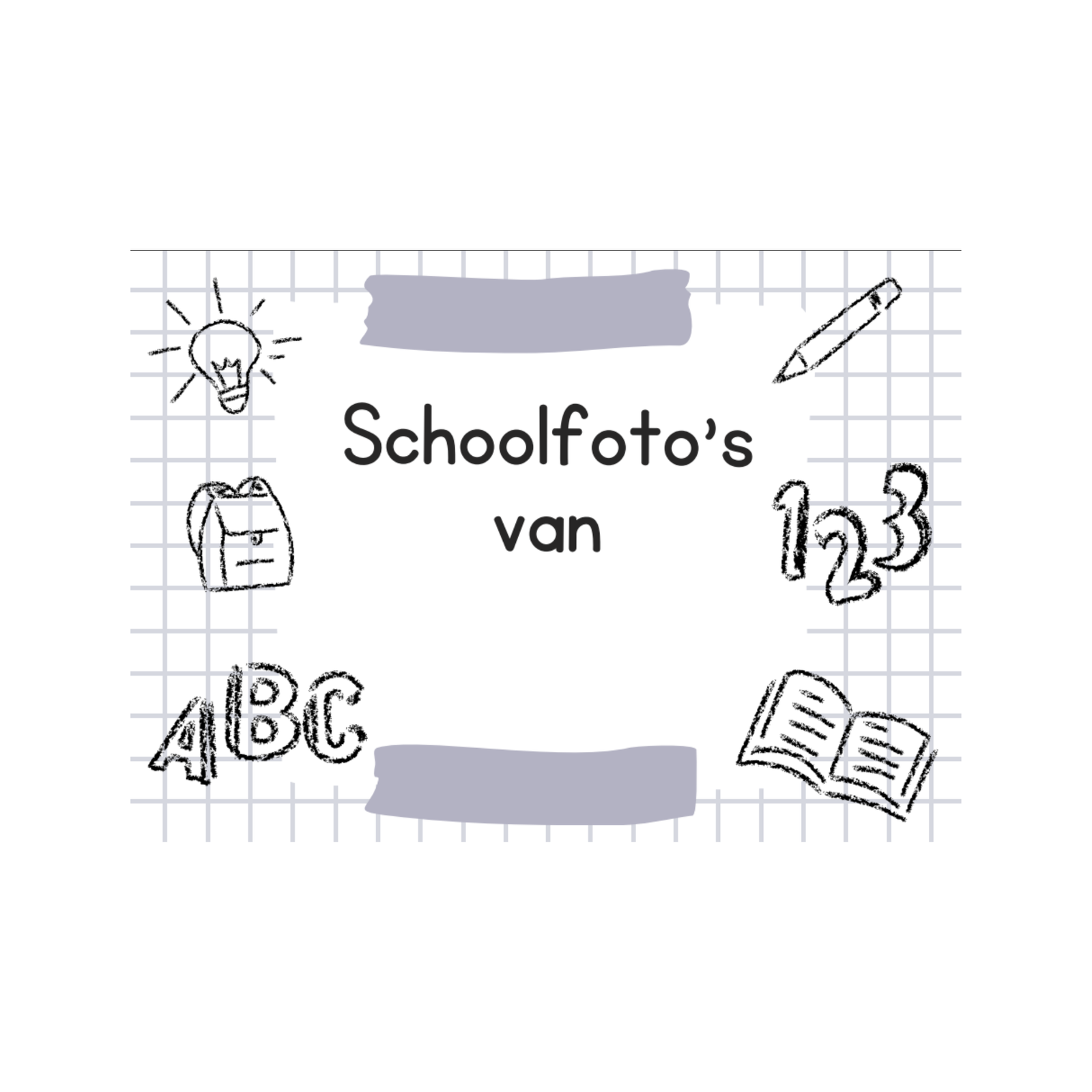 Schoolfotoboek met naam