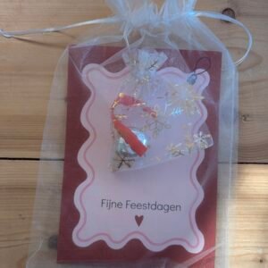 Kerstkaart met kerstbel