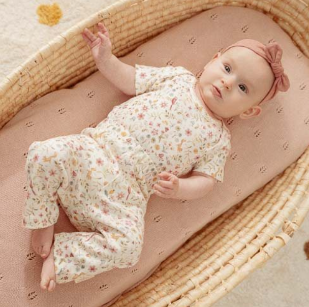 Little Dutch Romper korte mouw - Wit - Fairy Garden