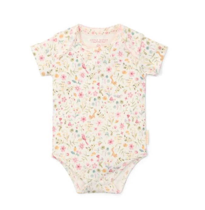 Little Dutch Romper korte mouw - Wit - Fairy Garden