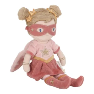 Little Dutch Knuffelpop Superheld Rosa - 35 cm