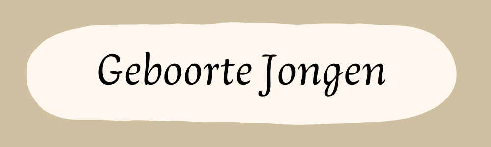 Geboorte Jongen