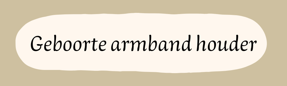 Geboorte armband houder