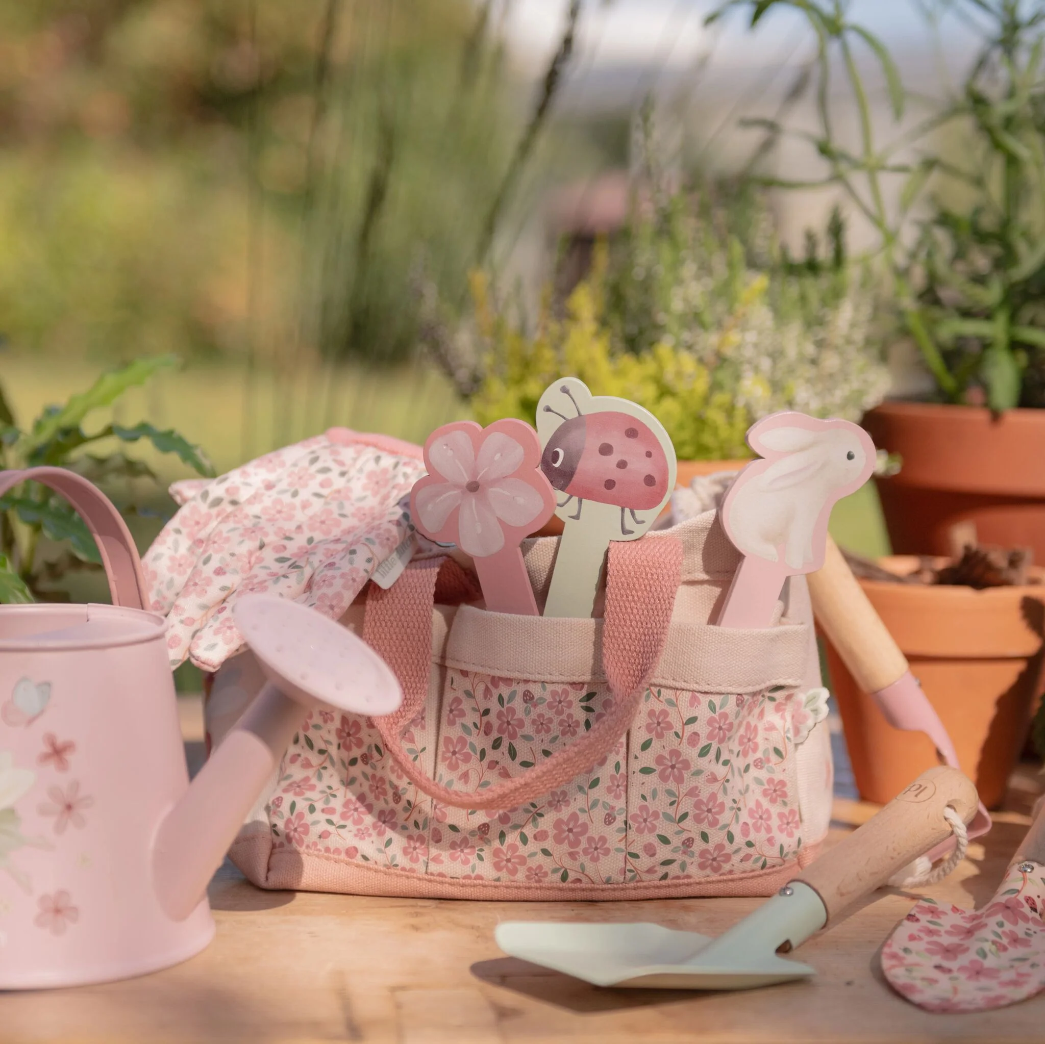 Little Dutch Tuin cadeauset - 10-delig - Roze
