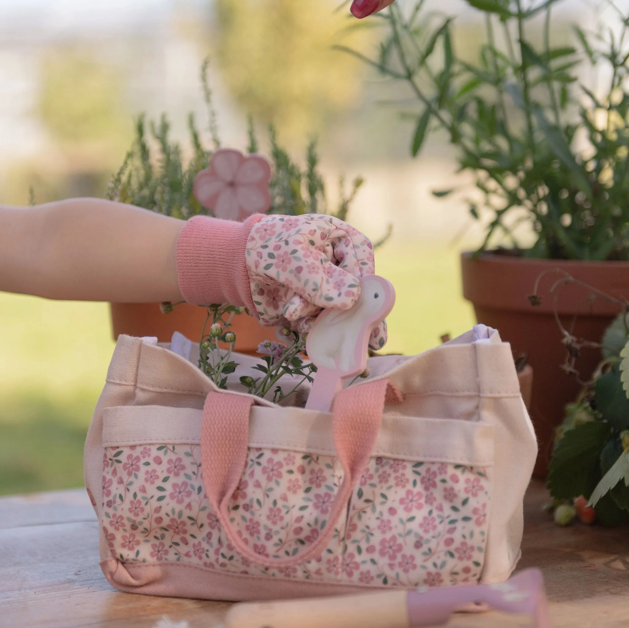 Little Dutch Tuin cadeauset - 10-delig - Roze