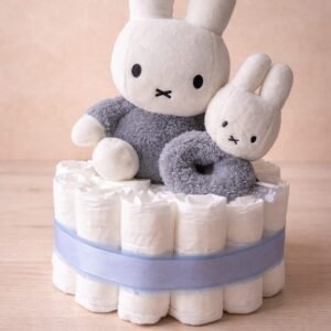 Luiertaart Nijntje knuffel en rammelaar Blauw