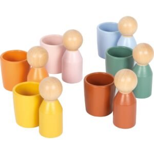 Montessori sorteerbekers met figuren