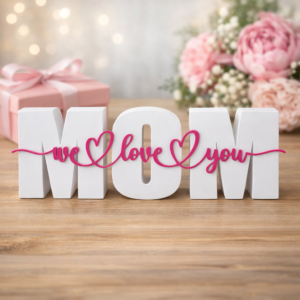  “MOM – we love you”