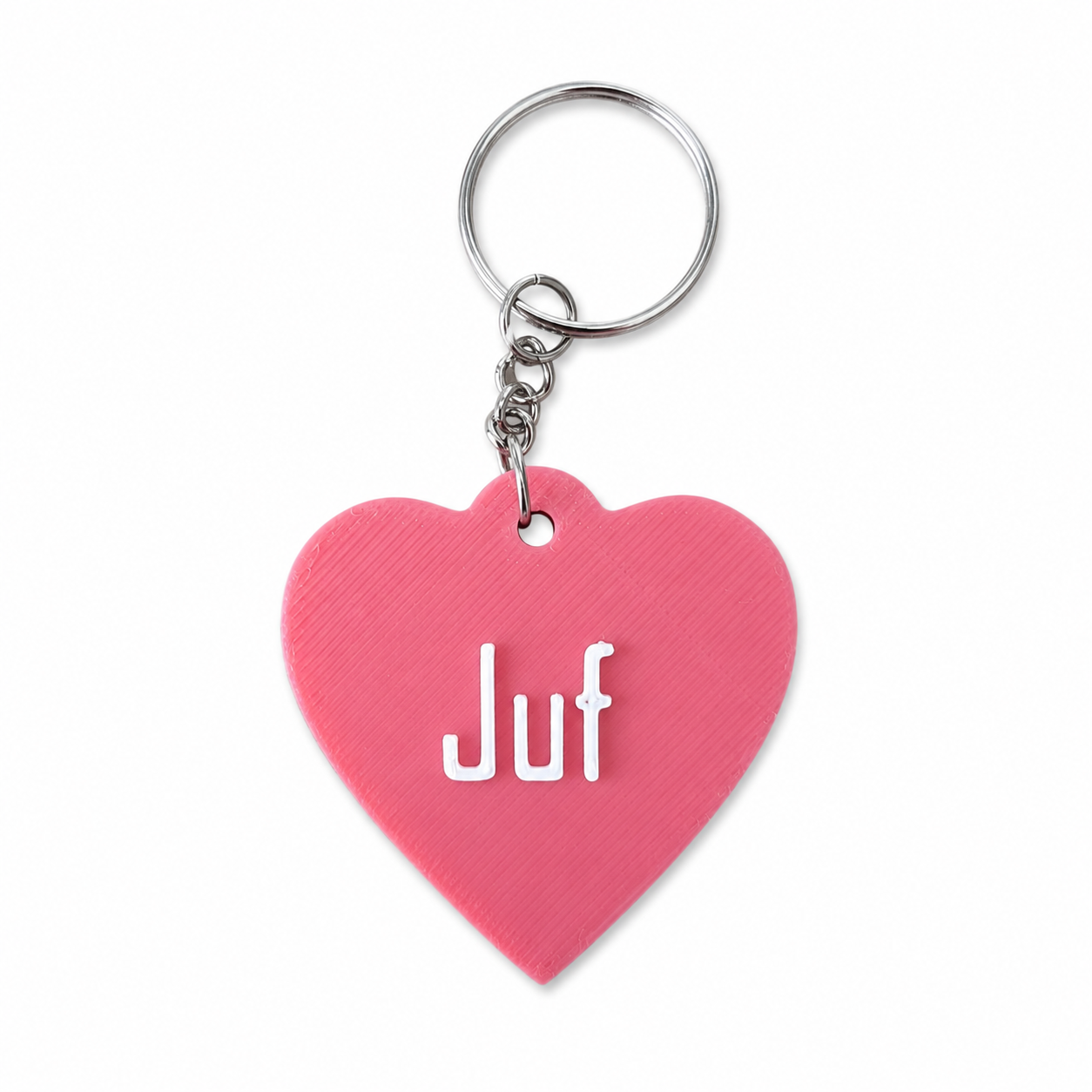 Hartjes Sleutelhanger “Juf” Roze - Image 2
