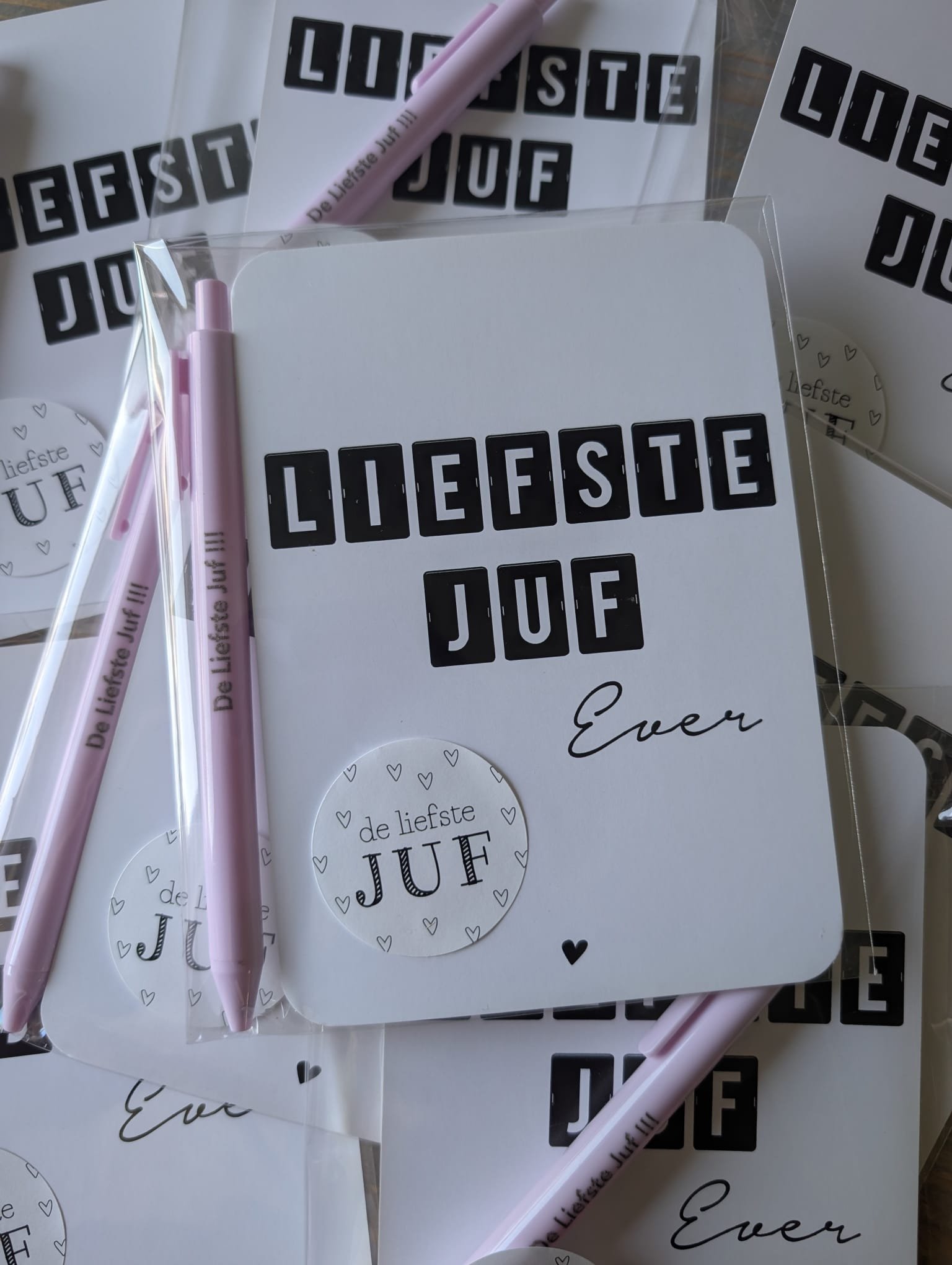 Kaart met Pen - "De liefste juf !!!" - Image 2