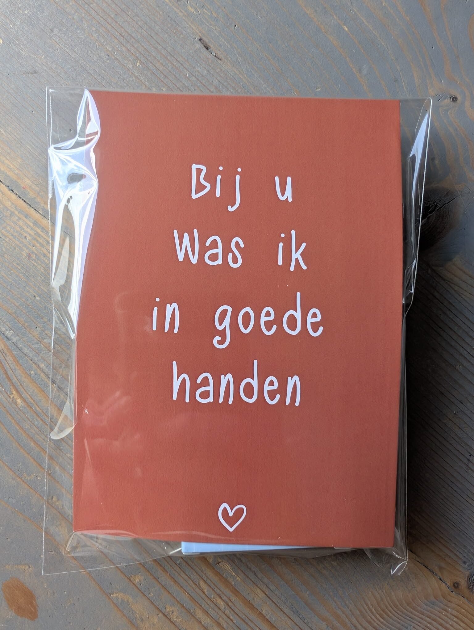 Kaart + Zeepje : Bedankt, ik WAS in goede handen ( zwart/wit) - Image 8