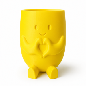 Lief pennenbakje – Hartje Geel