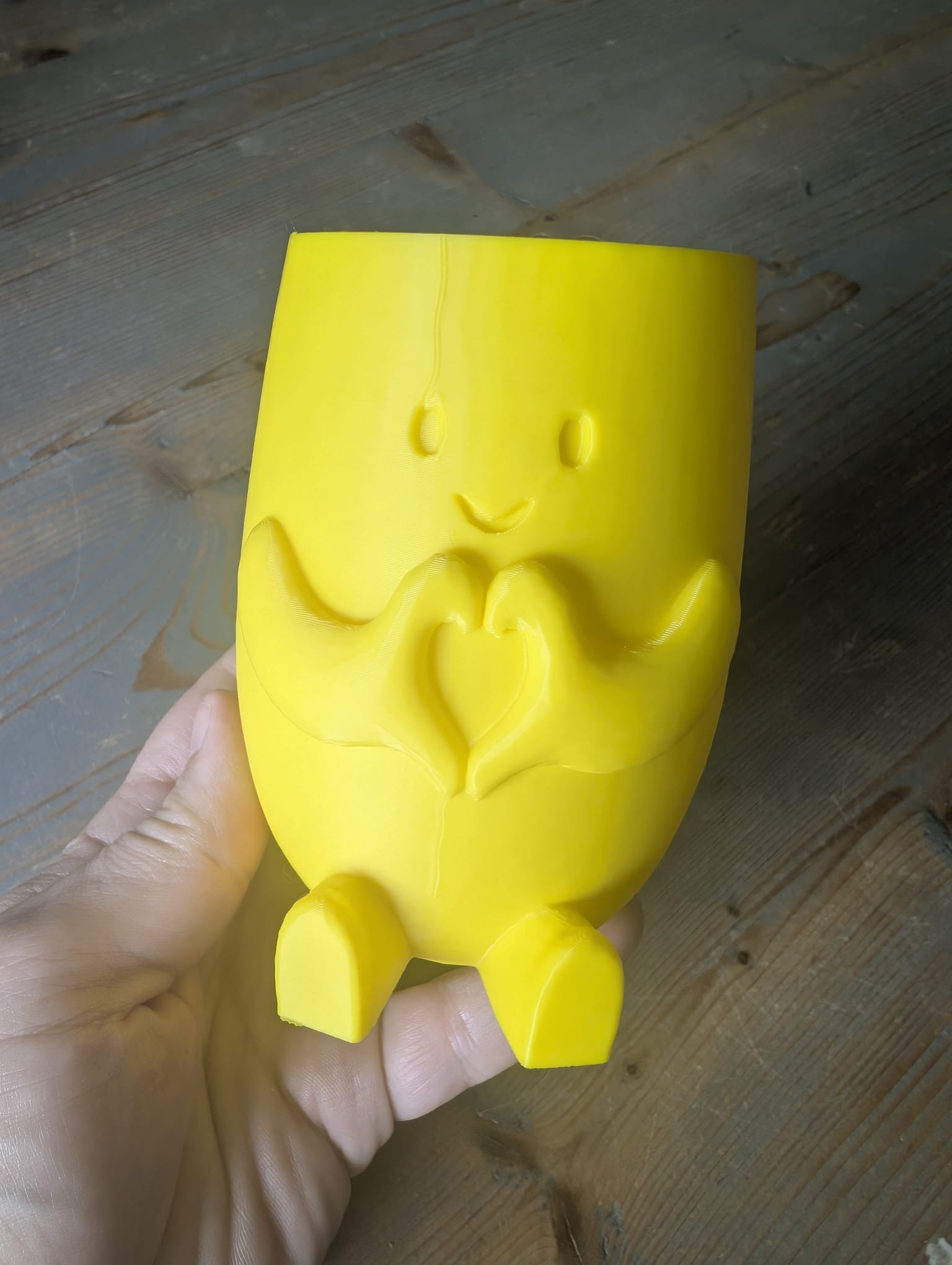 Lief pennenbakje – Hartje Geel - Afbeelding 2