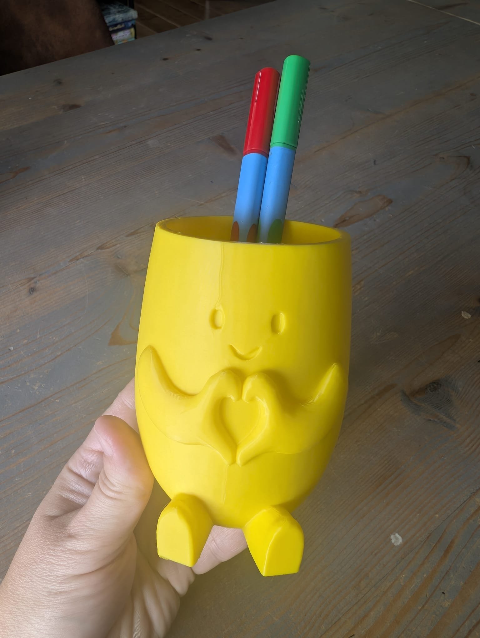 Lief pennenbakje – Hartje Geel - Afbeelding 3