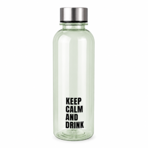 Waterfles met naam Groen "Keep calm and drink"