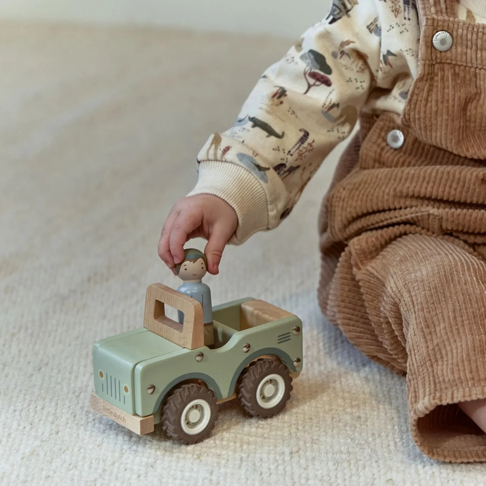 Little Dutch Safari Friends Houten safari auto - Afbeelding 5