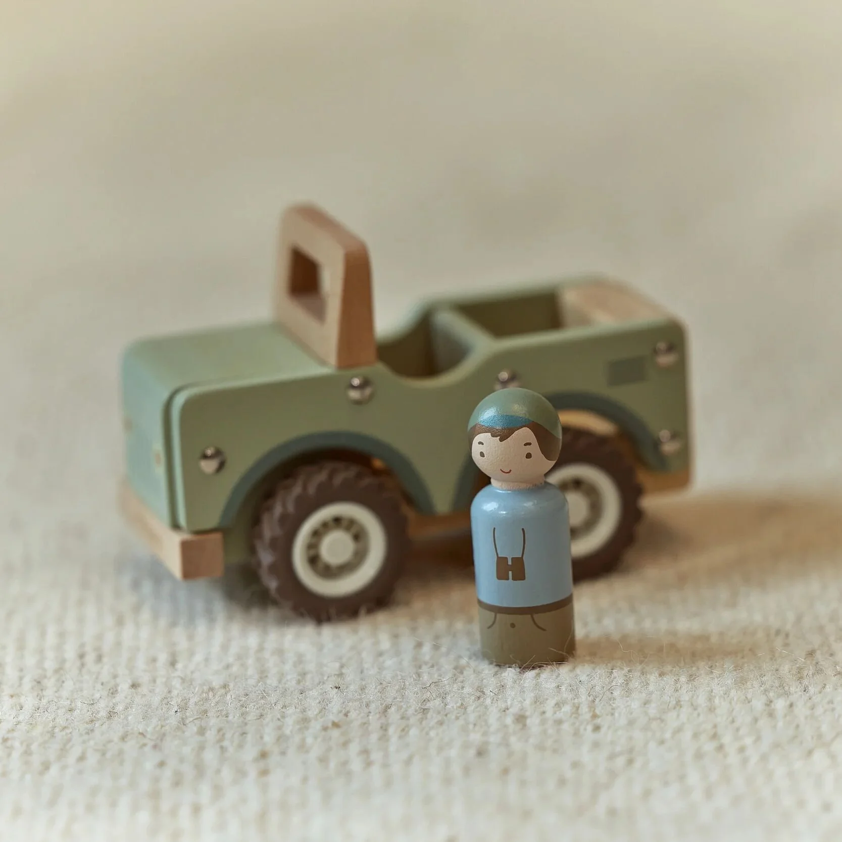 Little Dutch Safari Friends Houten safari auto - Afbeelding 4