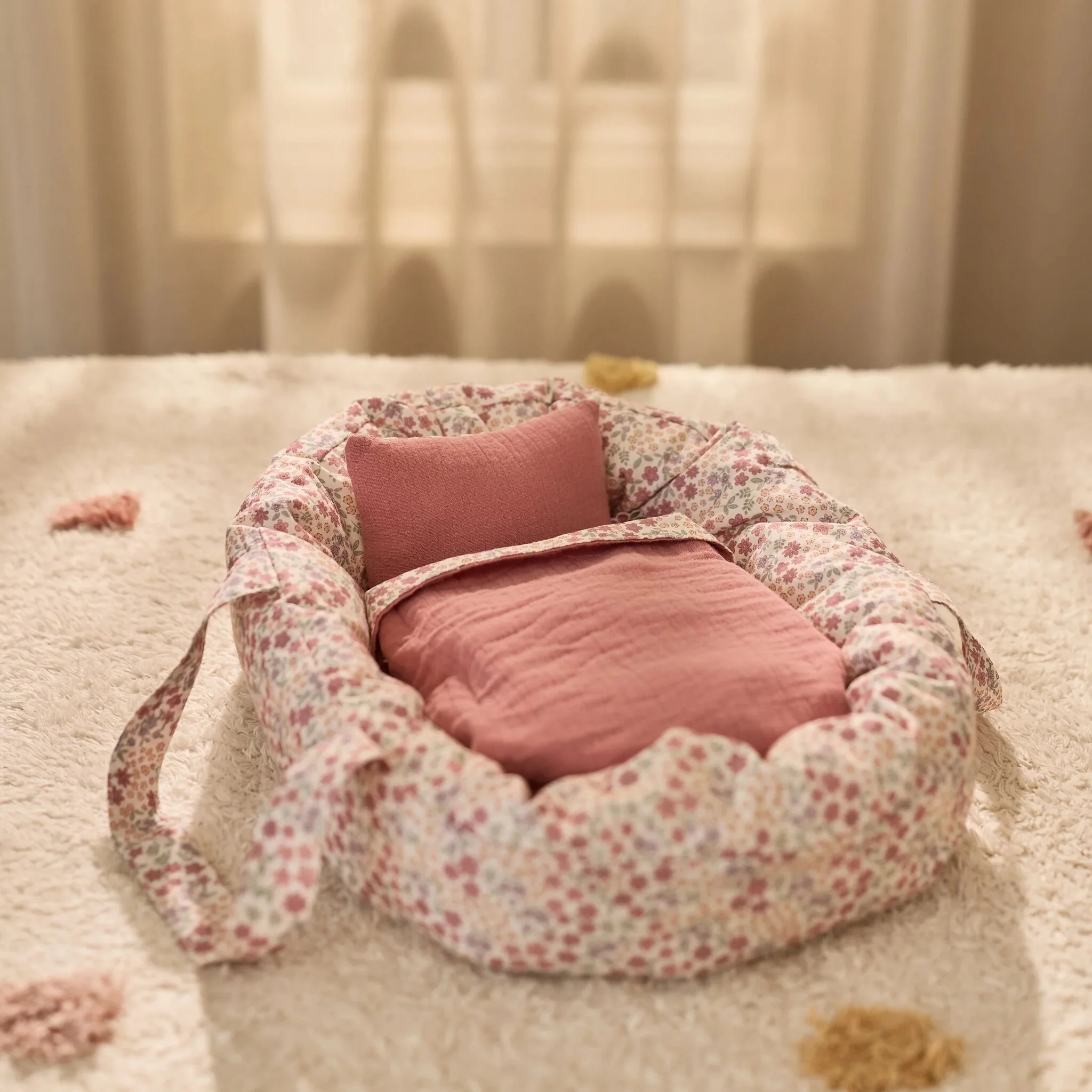 Little Dutch Poppenreiswieg - Roze - Afbeelding 9