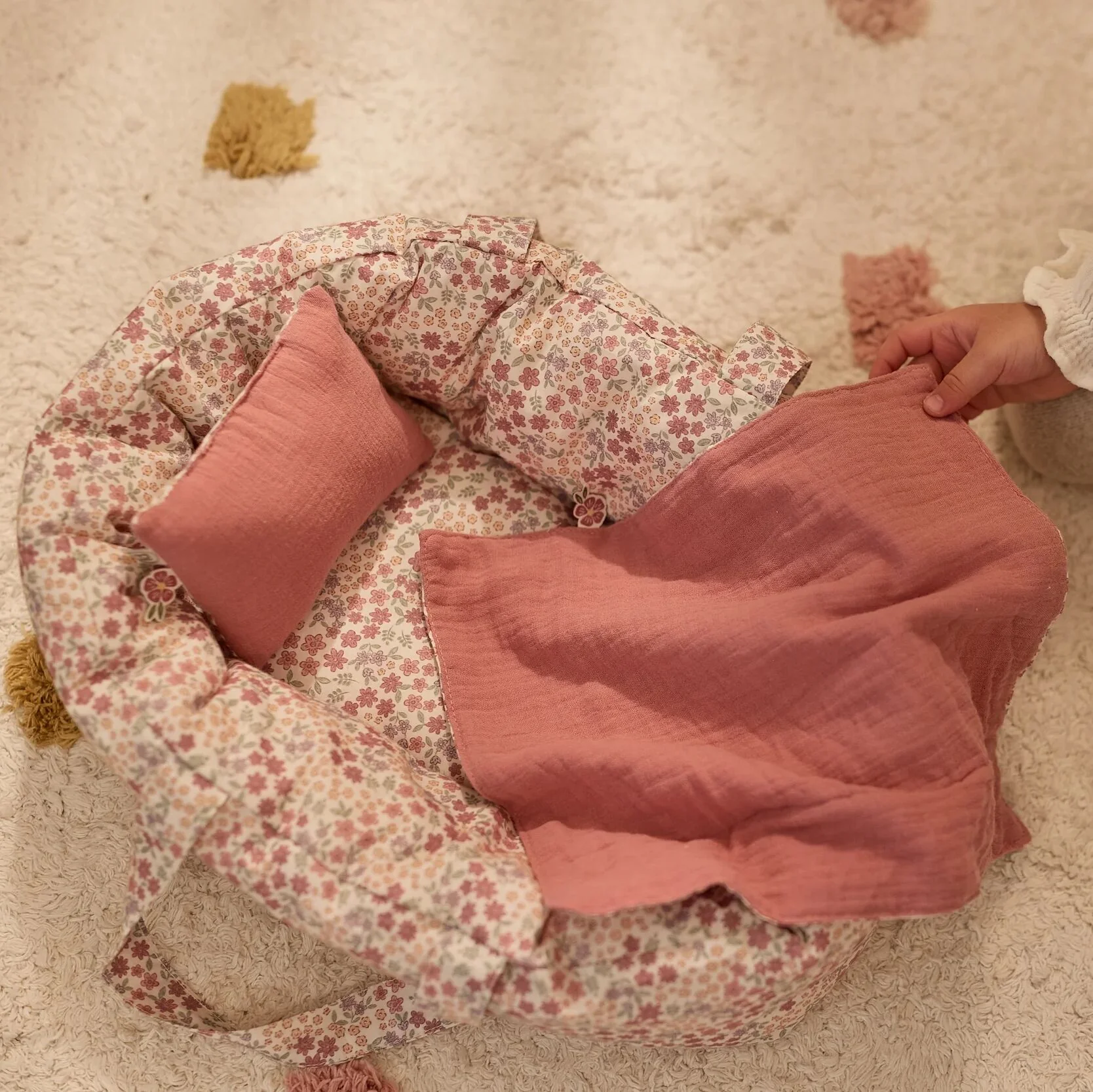 Little Dutch Poppenreiswieg - Roze - Afbeelding 7