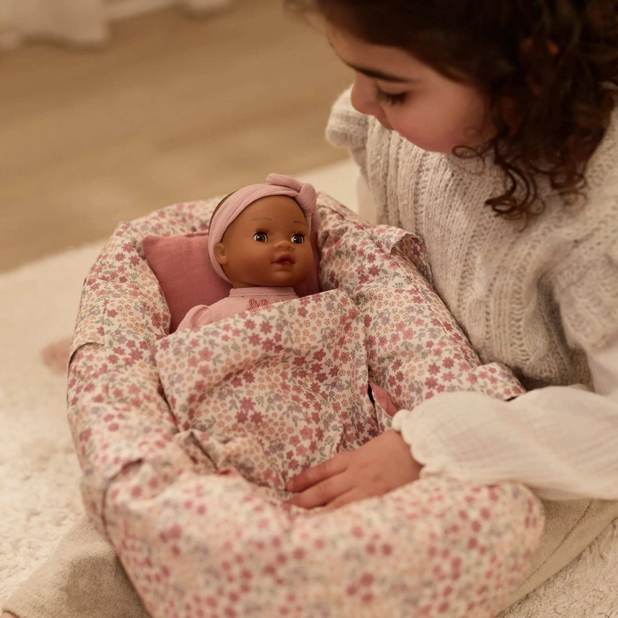Little Dutch Poppenreiswieg - Roze - Afbeelding 3